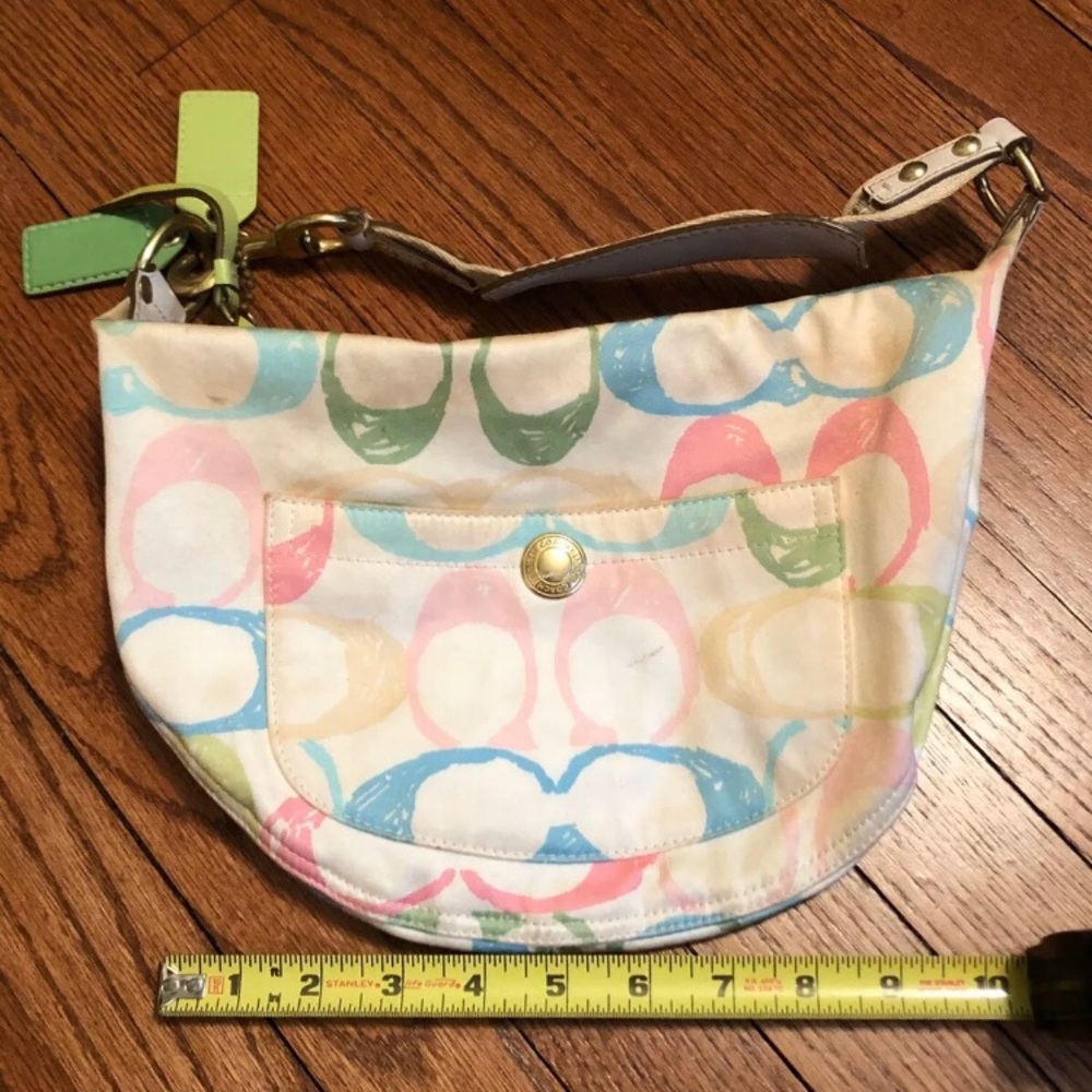 COACH MULTI-COLOR HOBO HANDBAG - Picture 6 of 7
